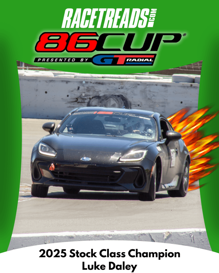 2025 Racetreads.com GT Radial 86Cup Championship Class Winners